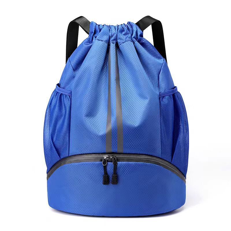 Picture of Basketball Backpack Dry and Wet Separation Swimming Bag Drawstring Pocket Portable Backpack Men's Sports Basketball Storage Bag