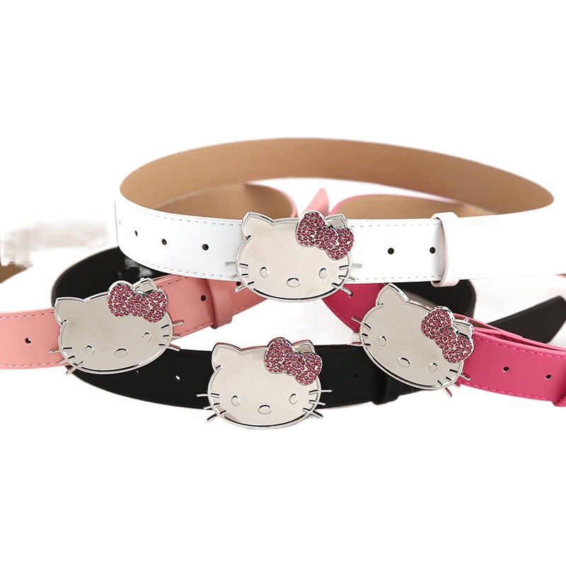 Trendy New Cat Buckle Belt Millennium Hottie Subculture Jeans Skirt Accessories Fashion Versatile Belt Now