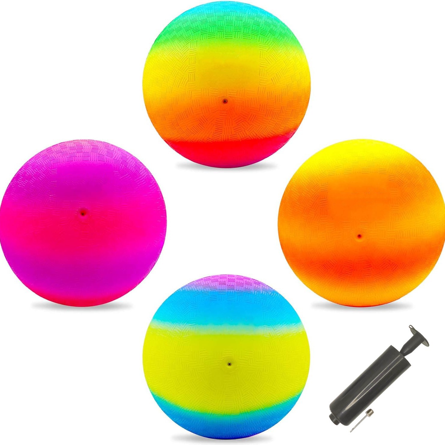 Picture of 8.5-inch American-style Grass Dodgeball Children's Grass Play Rainbow Ball Cross-border Grading Ball
