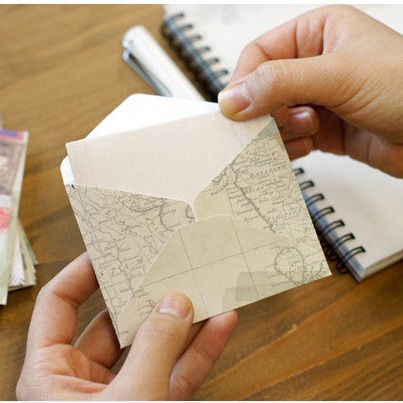 Picture of Spot envelope creative Chinese style retro Kraft paper Western small envelope wholesale exquisite mini cute simple