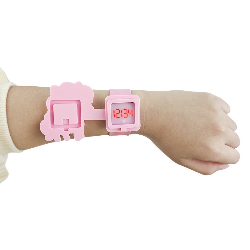 Cross-Border Cartoon Unicorn Electronic Slap Watch for Girls and Boys, Jelly Gift Toy Watch, Children's Cartoon Watch