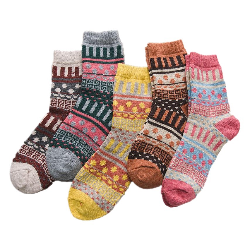 Amazon explosions cross-border autumn and winter thick warm ladies wool socks polka dot women Socks Socks wholesale 7029
