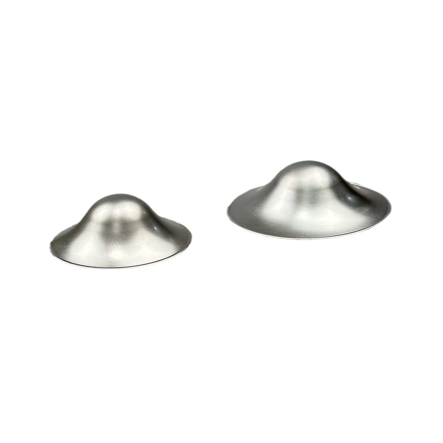 Picture of Silver Nursing Cups Silver Lactation Cup Nipple Protector Soothing Protection Newborn Feeding 925 Silver