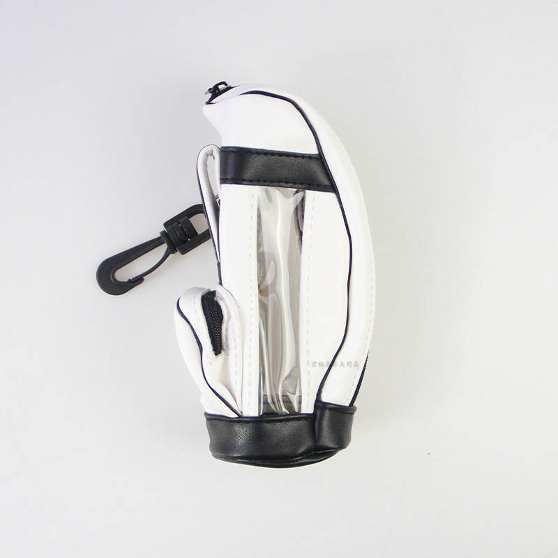 Picture of Golf ball bag PU waterproof fabric nylon material can hold 3 balls golf ball 5 color mini ball bag