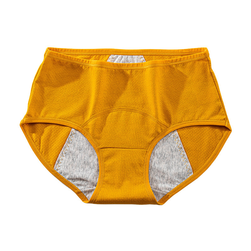 Picture of Women's Menstrual Pants, Aunt Pants, Mid-Waist Pure Cotton Crotch Triangle Menstrual Pants, Leak-Proof Large Size Underwear, Women's Menstrual Sanitary Pants