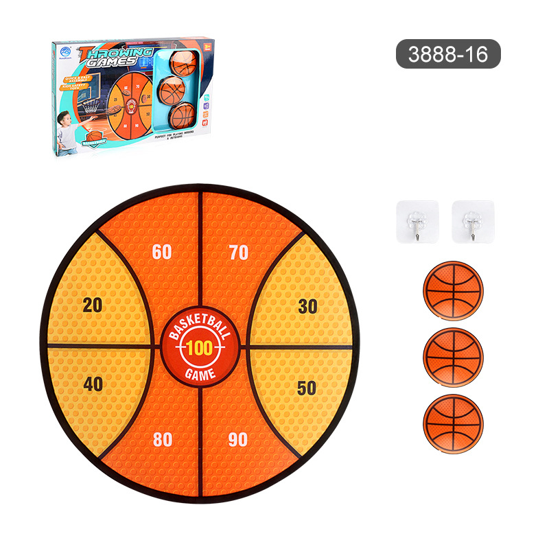 Picture of Children's Indoor and Outdoor Leisure Sports Toys Competitive Hanging Disc Throwing Sticky Ball Round Target Interactive Throwing Board