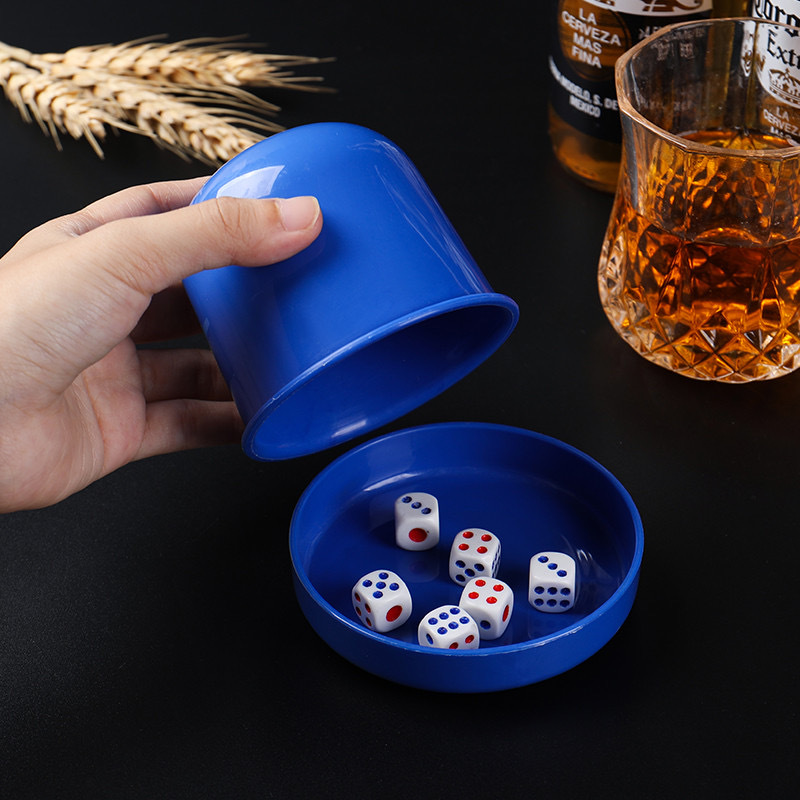 Picture of Dice Dice Cup suit High-end Bar Stopper Cup KTV Sieve Color Cup Shake Box with Base Sieve Cup Shake Color