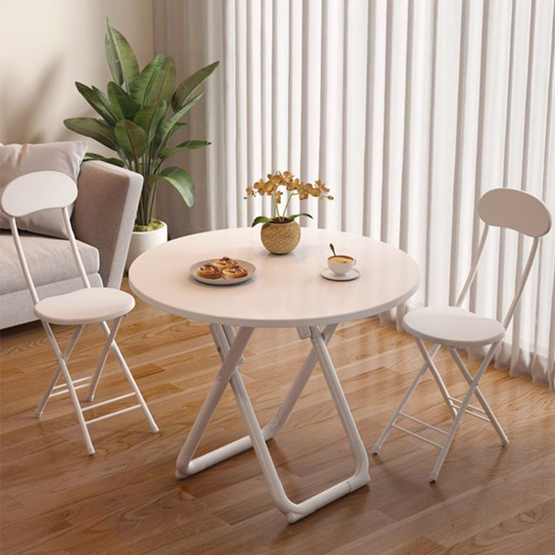 Foldable table, dining table, small household apartment, rental room, simple table and chair, square table and round table, convenient stall