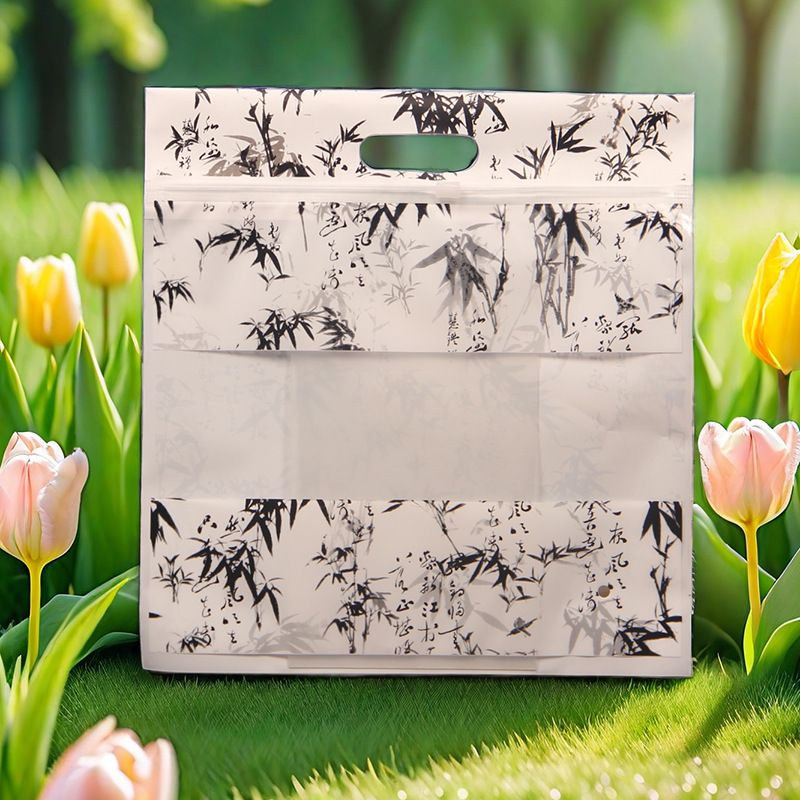 clothes tote bag zipper bag leggings pajamas transparent tote bag vest t-shirt underwear zipper bag in stock