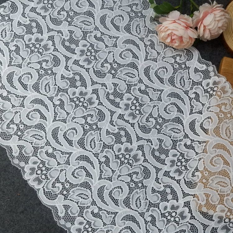 38CM wide export method single three-dimensional press yarn thick stretch lace handmade DIY clothing decoration accessories