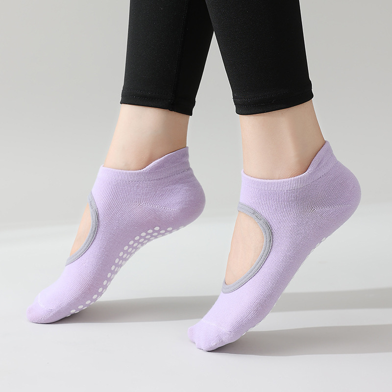 Picture of Yoga socks women's professional non-slip socks indoor floor socks Sports Fitness Pilates socks silicone particle non-slip