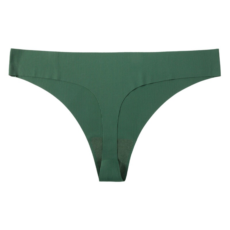 European and American size AliExpress girl sexy super elastic seamless one piece cotton bottom crotch women's underwear low waist thong