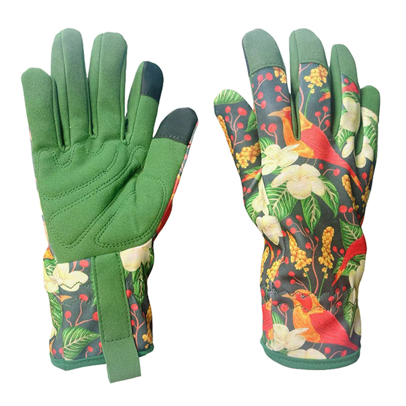 Fabric gardening gloves cross-border Amazon temu hardware protective gloves stab-resistant hand gardening gloves
