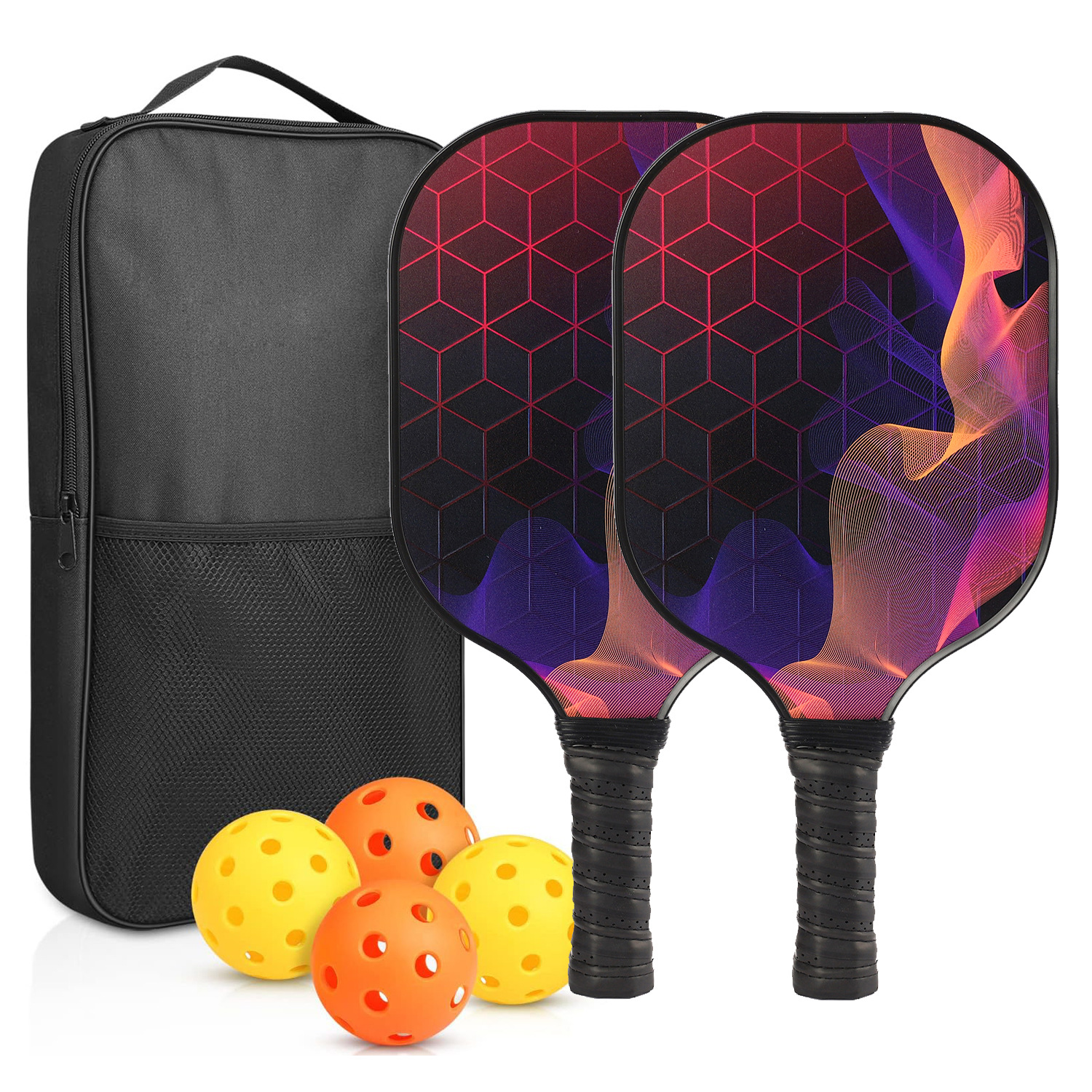 Picture of Peak ball racket glass fiber edge strip UV pattern design outdoor leisure entertainment cross-border pickle pickle racket