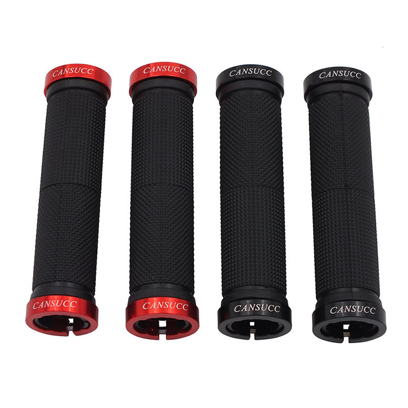 CANSUCC mountain bike bicycle handle cover lock aluminum alloy rubber handle handle armrest handle cover handle gloves