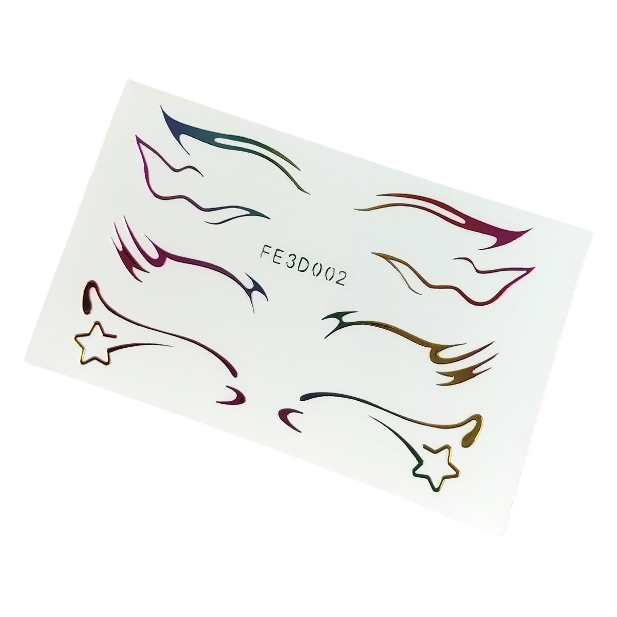 Picture of European and American laser eyeliner stickers 3D relief butterfly eye makeup makeup stickers stage performance tattoo stickers