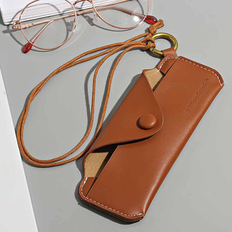 Picture of Cross-Border Trendy Products Supply Portable Glasses Shoulder Bag Mirror Case Sunglasses Case New Glasses Case Glasses Bag Protection Halter