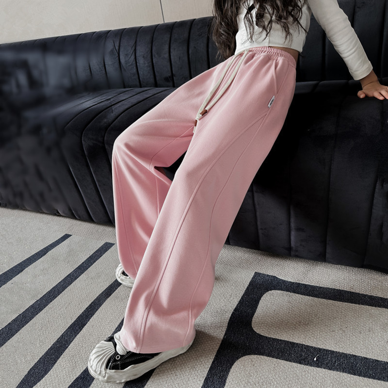 Picture of Girls' Wide Leg Pants Spring and Autumn 2024 New Children's Loose Casual Pants Loose Girls' Autumn Fashion Sports