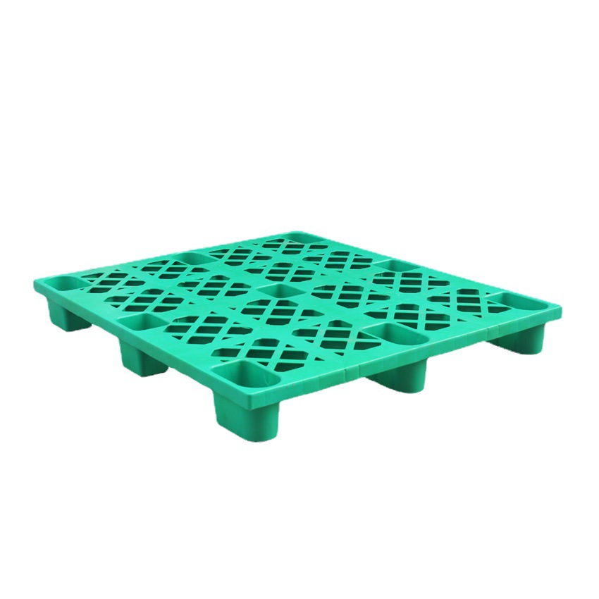 Picture of 32 Warehousing Transportation Freight Forklift Plastic Pallet Nine-Legged Plastic Pallet Four-Sided Fork 1.3*1.1m