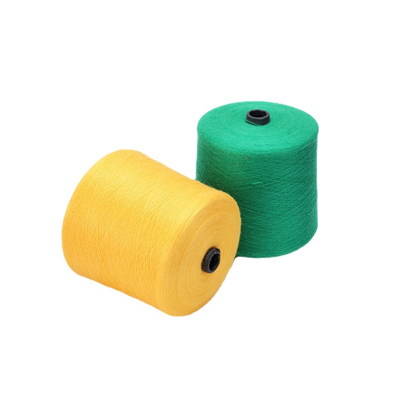 Picture of Low Ratio Spun Silk Wool Yarn Blended 5 Wool 5 Spun Silk 20 Nylon 20 Viscose 50PTT Mulberry Silk Blended Yarn