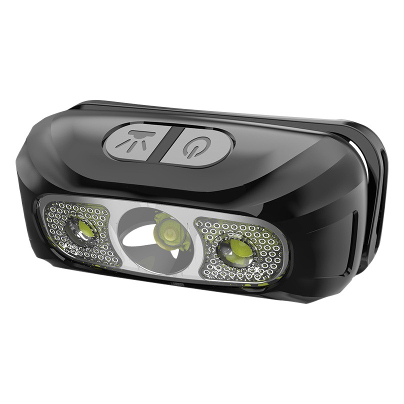 Smart induction headlight USB charging super bright LED headlight head-mounted strong light induction portable fishing light