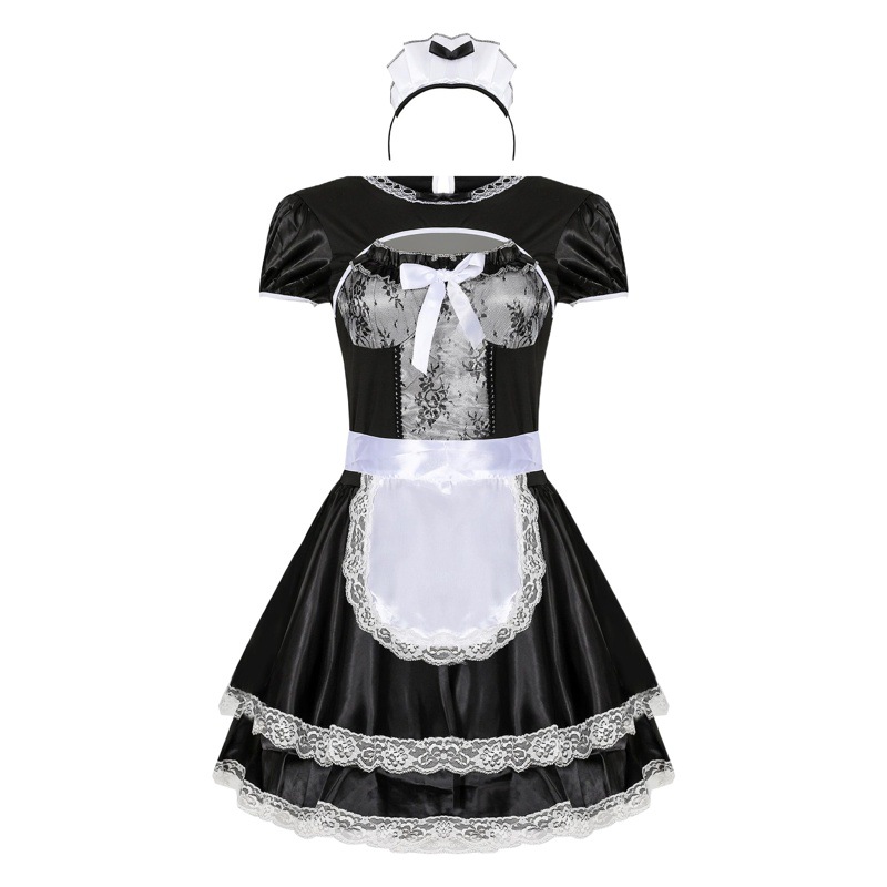 M-Xl Japanese Maid Uniform French Maid Outfit Sexy Lingerie Game Outfit Role Play Uniform Temptation