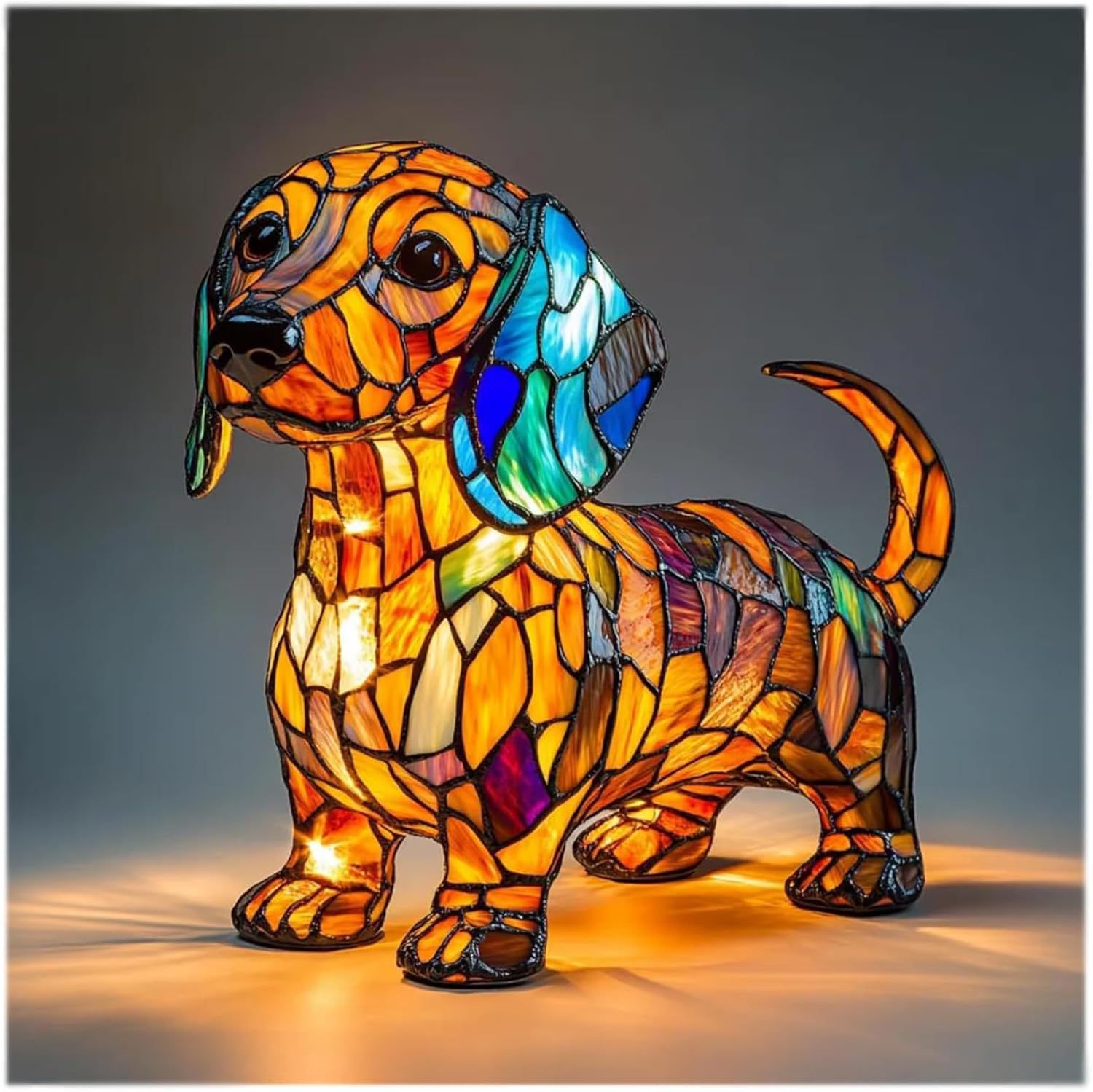 Corgi Lamp and Pug Lamp Dog Series Art Night Light Dog Theme Table Lamp