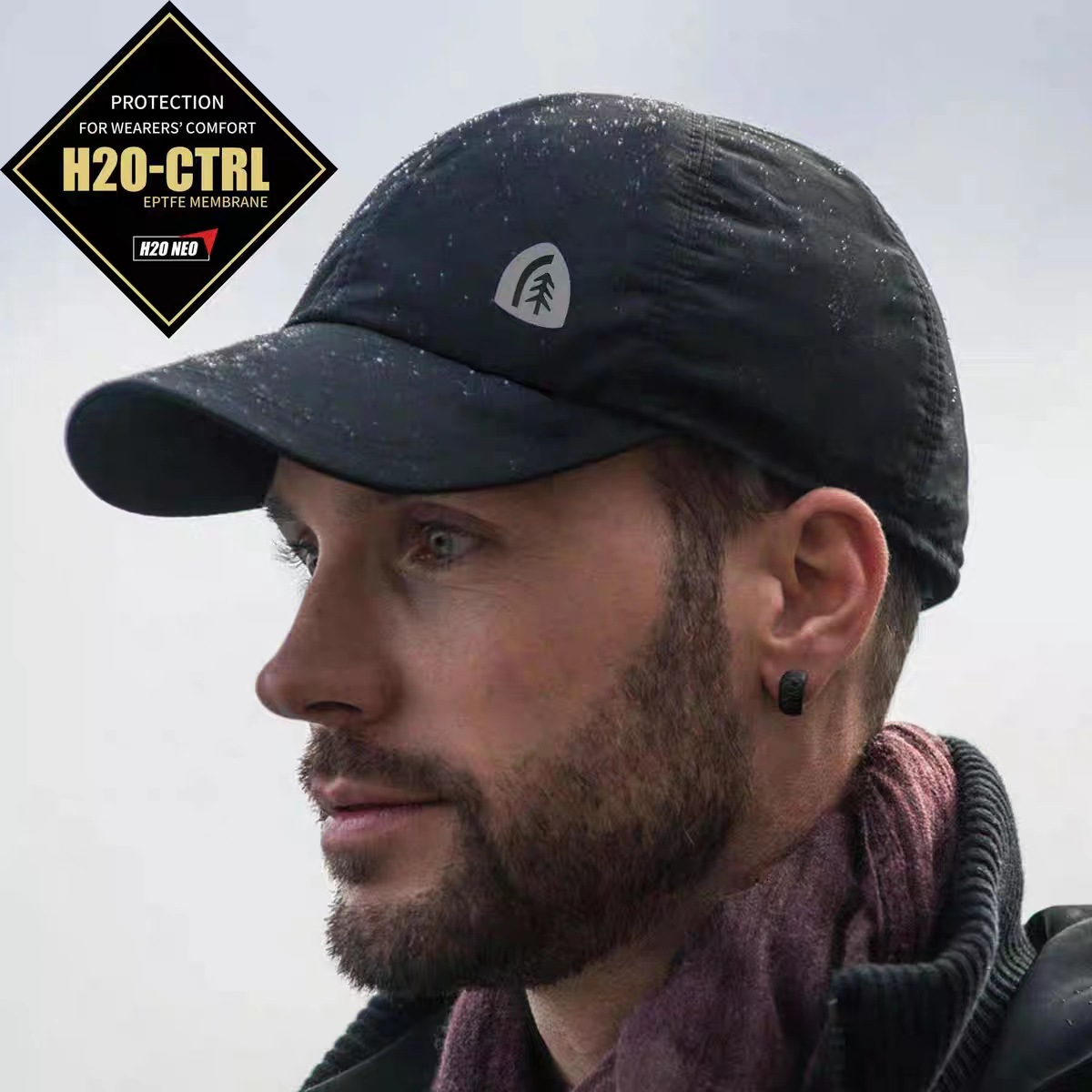 2025 summer outdoor cap waterproof sunshade sunscreen men and women outdoor fishing sports professional windproof baseball cap