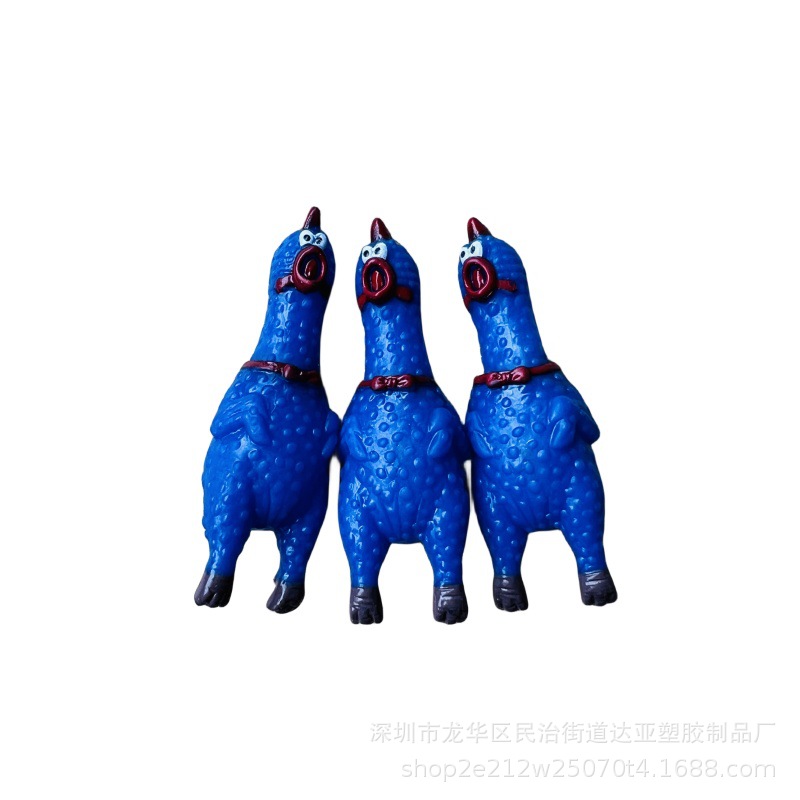 Picture of Mini Vocal Chicken Cuckoo Chicken Crowd Chicken Keychain Mobile Phone Rope Hanging Chicken Doll Couple Bag Pendant
