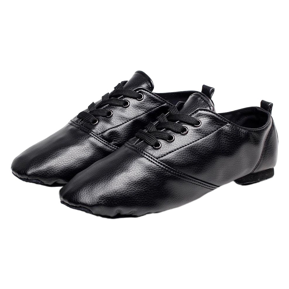 Picture of PU low-top men's jazz dance shoes women's adult practice soft-soled shoes yoga ballet children's dance shoes foreign trade wholesale