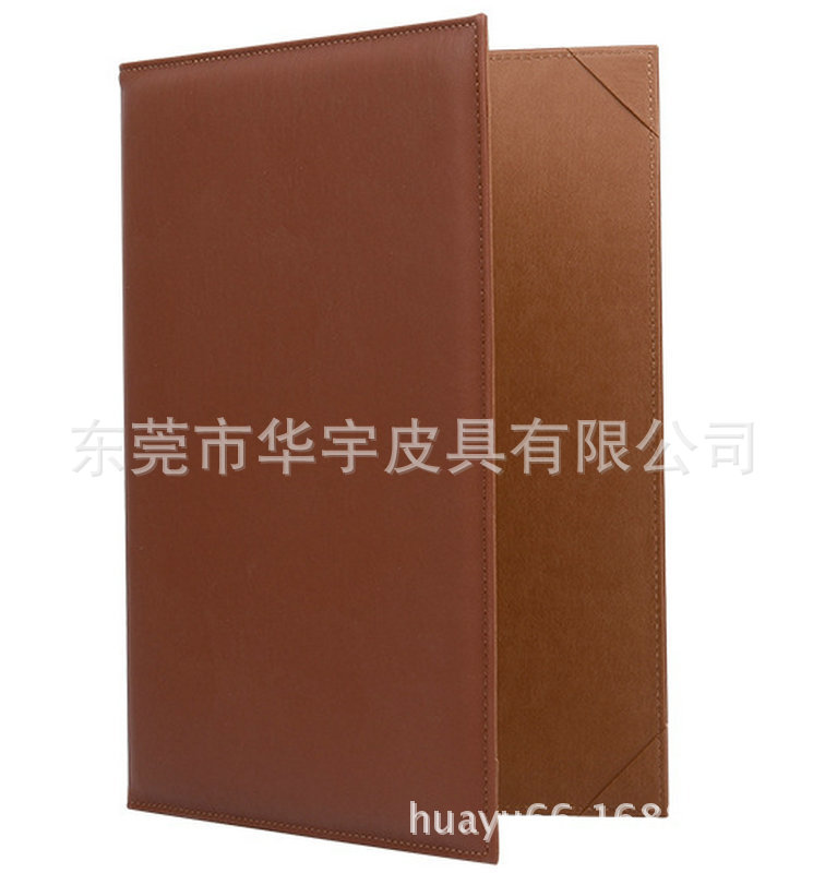 Picture of Factory supply batch voltage leather hotel restaurant Cafe menu clip menu clip point clip