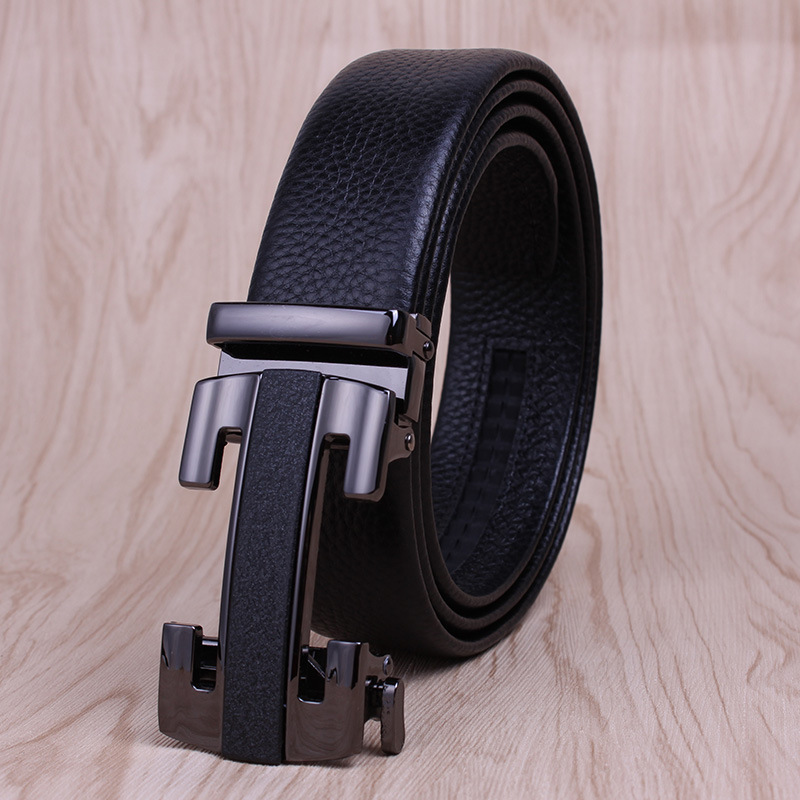 Picture of Men's Belt Leather High-end Automatic Buckle Casual Men's Cowhide Belt Men's Trousers Belt Men's Wholesale