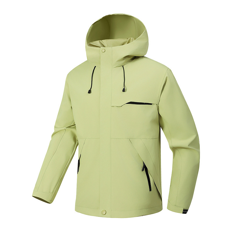 Jackets for Men and Women in Spring and Autum Thin Casual Jackets Waterproof and Windproof Detachable Sports Hooded Jackets Travel Wear