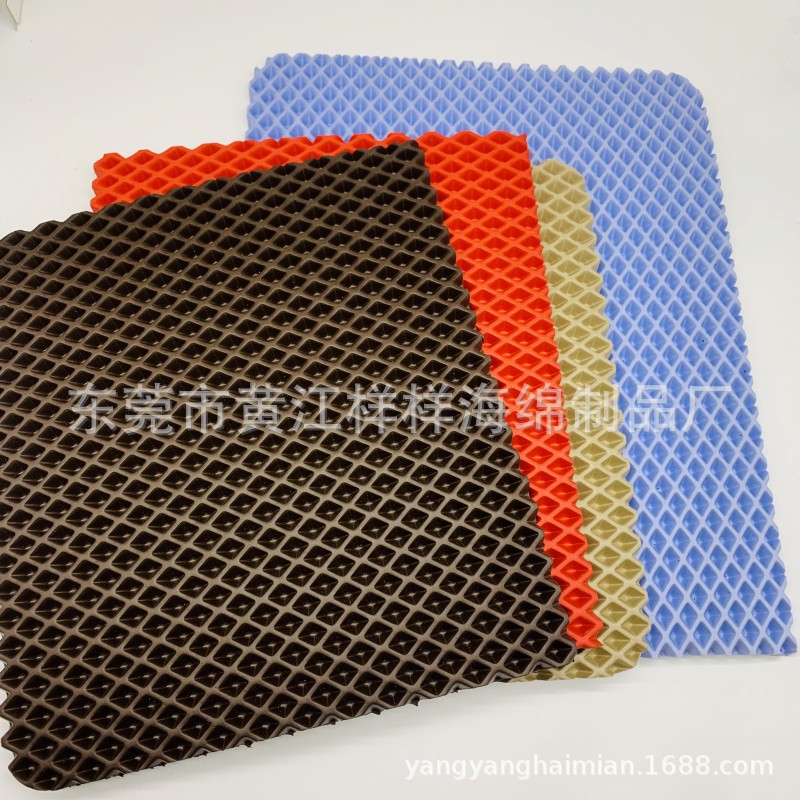 in stock foldable EVA cat sand pad hexagonal EVA honeycomb porous sheet foam car mat material