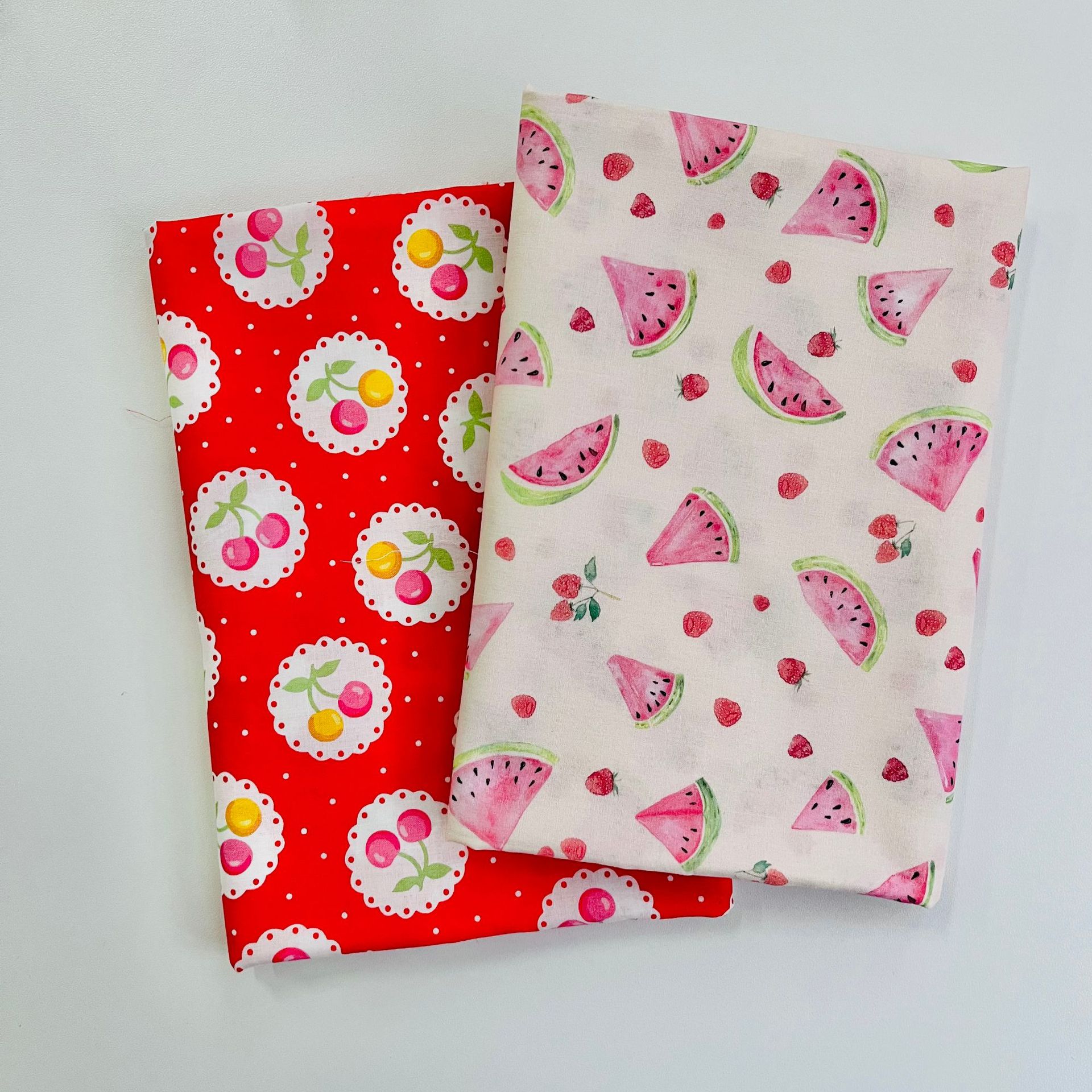 Cotton 60 digital printing fabric fruit series pattern bags home clothes dress shirt fabric