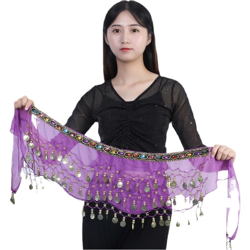 Belly Dance Plus Diamond Waist Chain Indian Dance Hip Scarf Belly Dance Dance Fitness Practice Waist Chain Fitness Beginner Waist Chain for Women