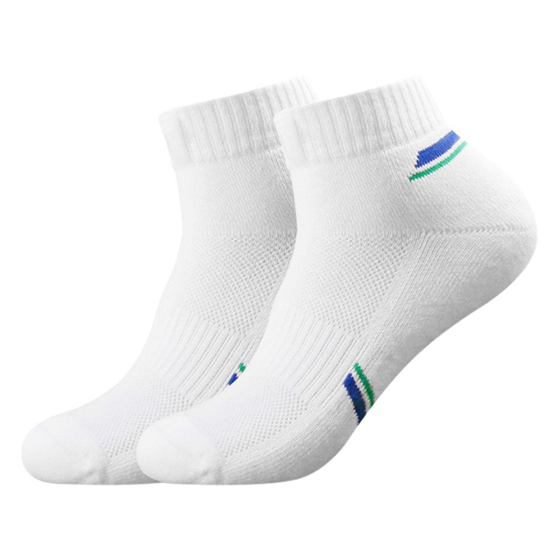 Breathable Short-Tube Badminton Socks Towel Bottom Thickened Sweat-Absorbent and Deodorant Socks Badminton Training Non-Slip Sports Socks