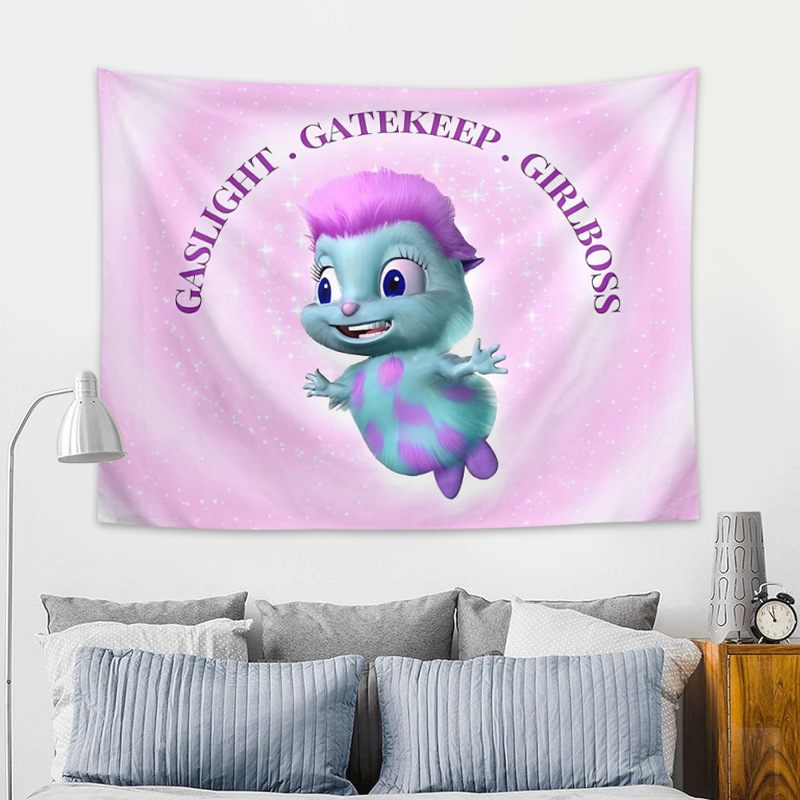 Picture of Personality funny Bibble tapestry cartoon animation bedroom decoration background wall hanging cloth foreign trade hot tapestry tapestry