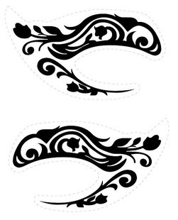 Picture of Smokey Eye Shadow Eyeliner Makeup Tattoo Sticker Suitable for Daily Parties Temporary Tattoos Can Be Used for 3-5 Days