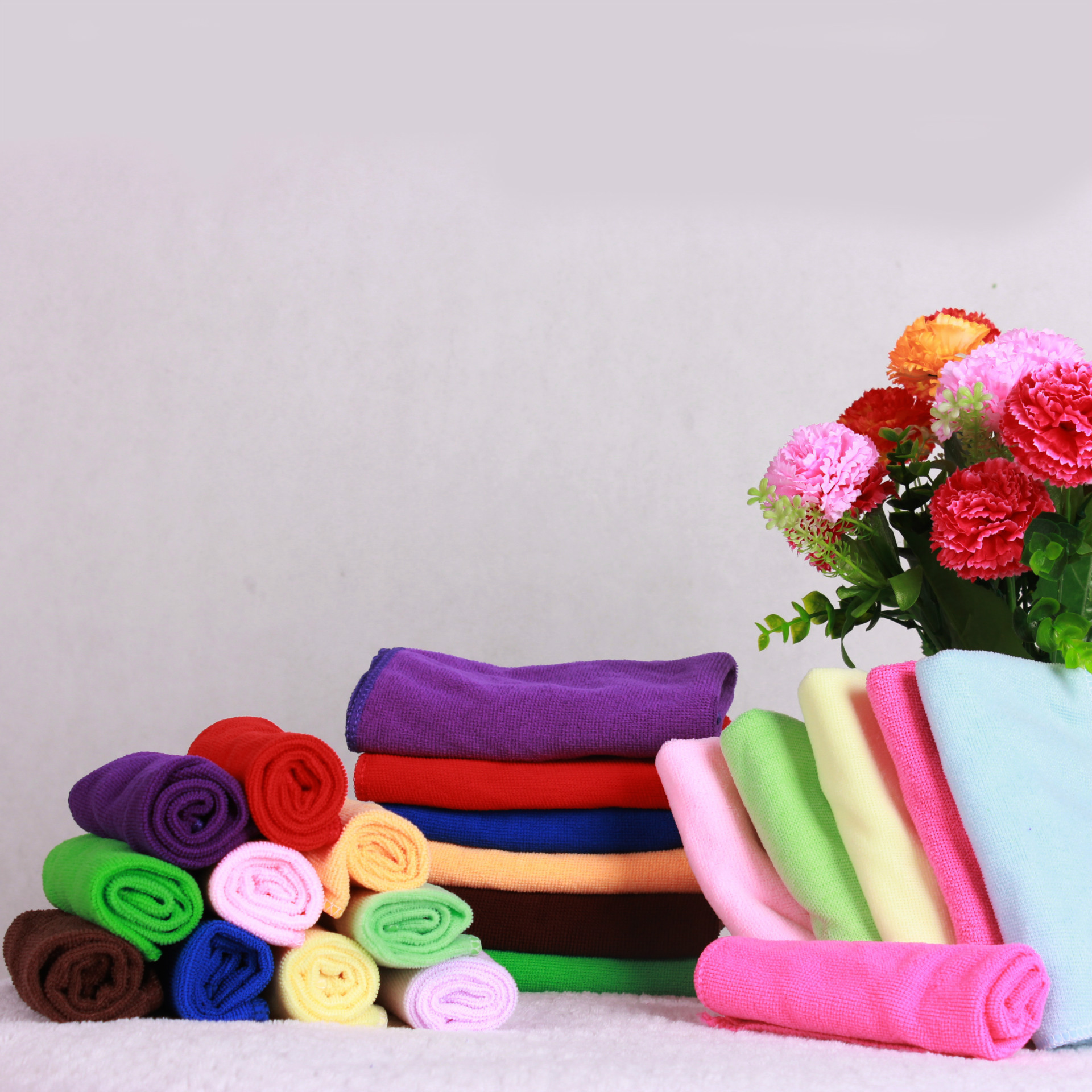 Picture of Manufacturer Wholesale Microfiber Towel Absorbent Car Towel 30*70 Labor Protection Advertising Gift Towel Car Wash Towel