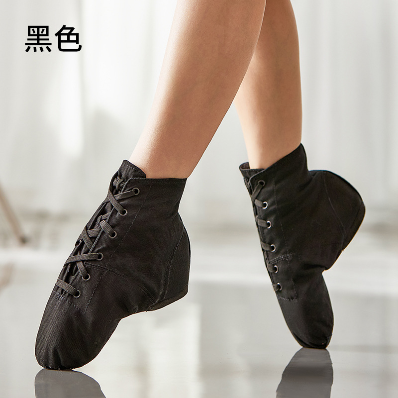 Picture of Factory Direct High-Top Canvas Jazz Dance Shoes Adult Yoga Shoes Women's Ballet Children's Dance Shoes Foreign Trade Wholesale