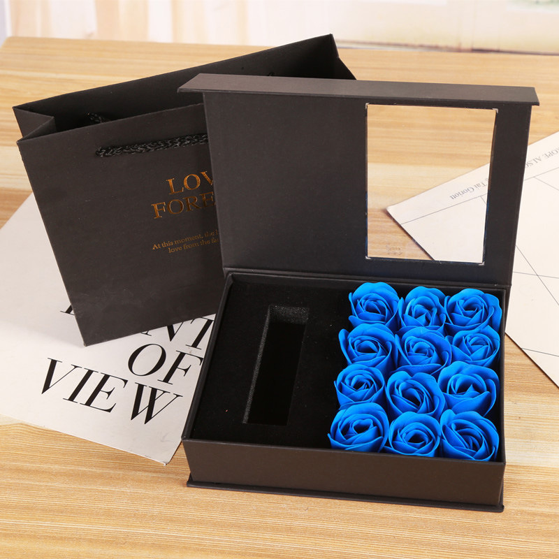 Picture of Flip-Top Soap Eternal Rose Lipstick Gift Box Creative Teacher's Day Gift Rectangular Ready-Made Packaging