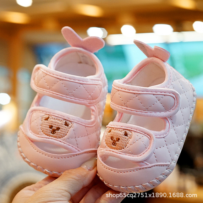Picture of Baby Shoes Summer Sandals Soft Sole Non-slip Beginner Baby Shoes 0-1 Year Old Toddler Shoes Breathable Anti-drop