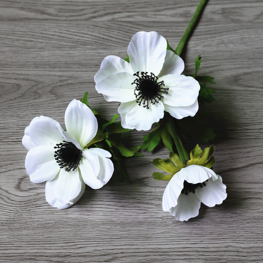 Picture of Artificial Flower silver Lotus home decoration artificial flower artificial wholesale living room single branch red floral decoration wedding flower arrangement