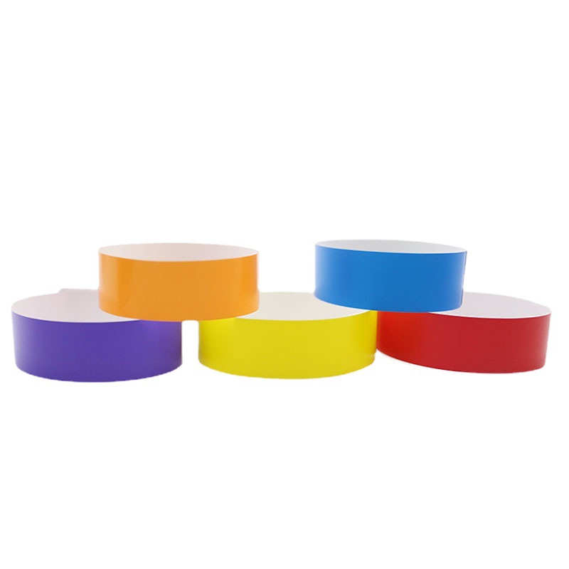 Picture of Spot disposable bracelet waterproof tear-proof identification synthetic paper exhibition admission ticket disposable wrist strap