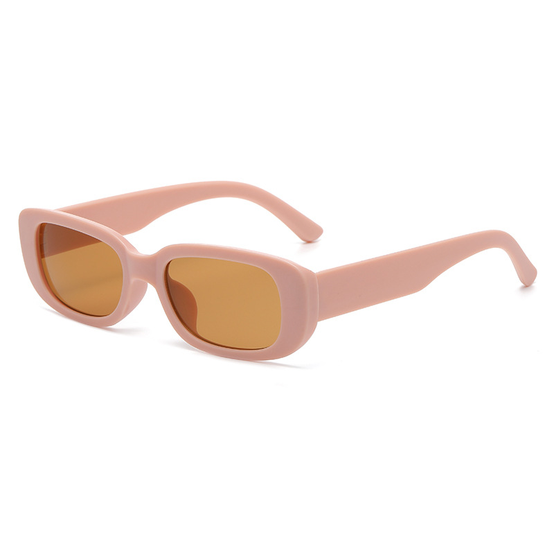 Picture of New Fashion Candy Color Cat's Eye Sunglasses European and American Fashion Street Shooting Joker Small Frame Plastic Tooth Sunglasses s23081