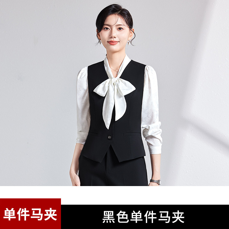 Picture of Women's waistcoat professional suit 2024 new 4S store hotel front desk reception tooling temperament waistcoat overalls women