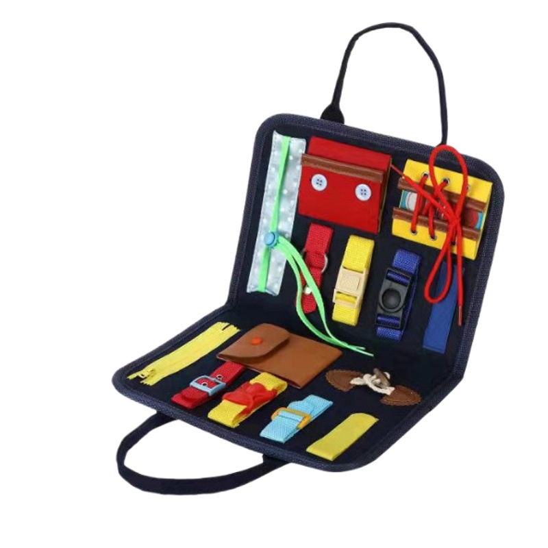 Learning Board Felt Busy Shoelace Children's Dressing Skills Learning Non-Woven Fabric Toy Baby Hands-On Ability
