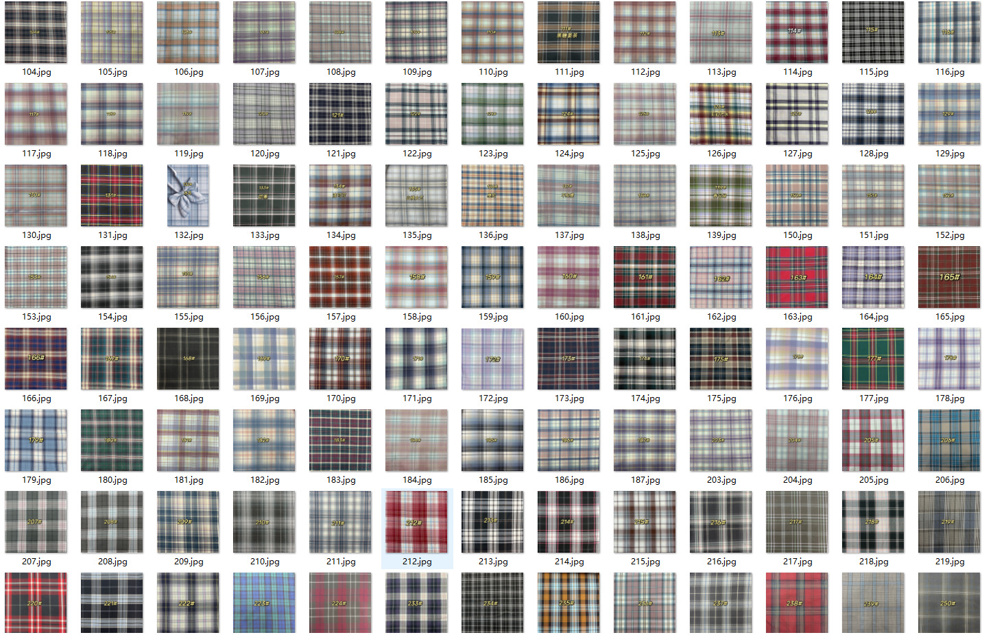 Picture of Autumn/winter gradient plaid plain weave fabric, polyester women's JK skirt, fabric dress, autumn plaid fabric wholesale