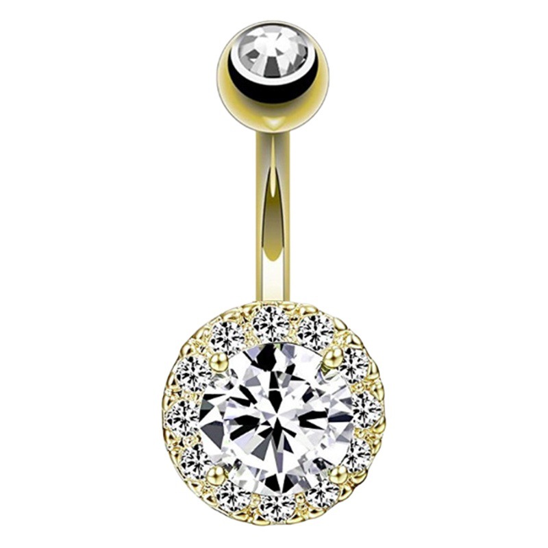 ebay Amazon wish exquisite zircon belly button ring belly button nail belly button online wholesale
